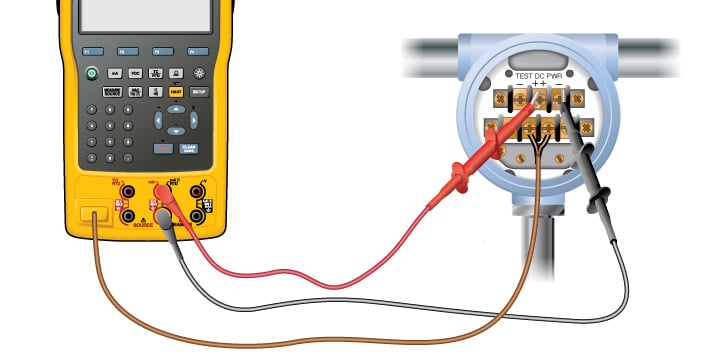 Calibrating a two-wire thermocouple temperature transmitter