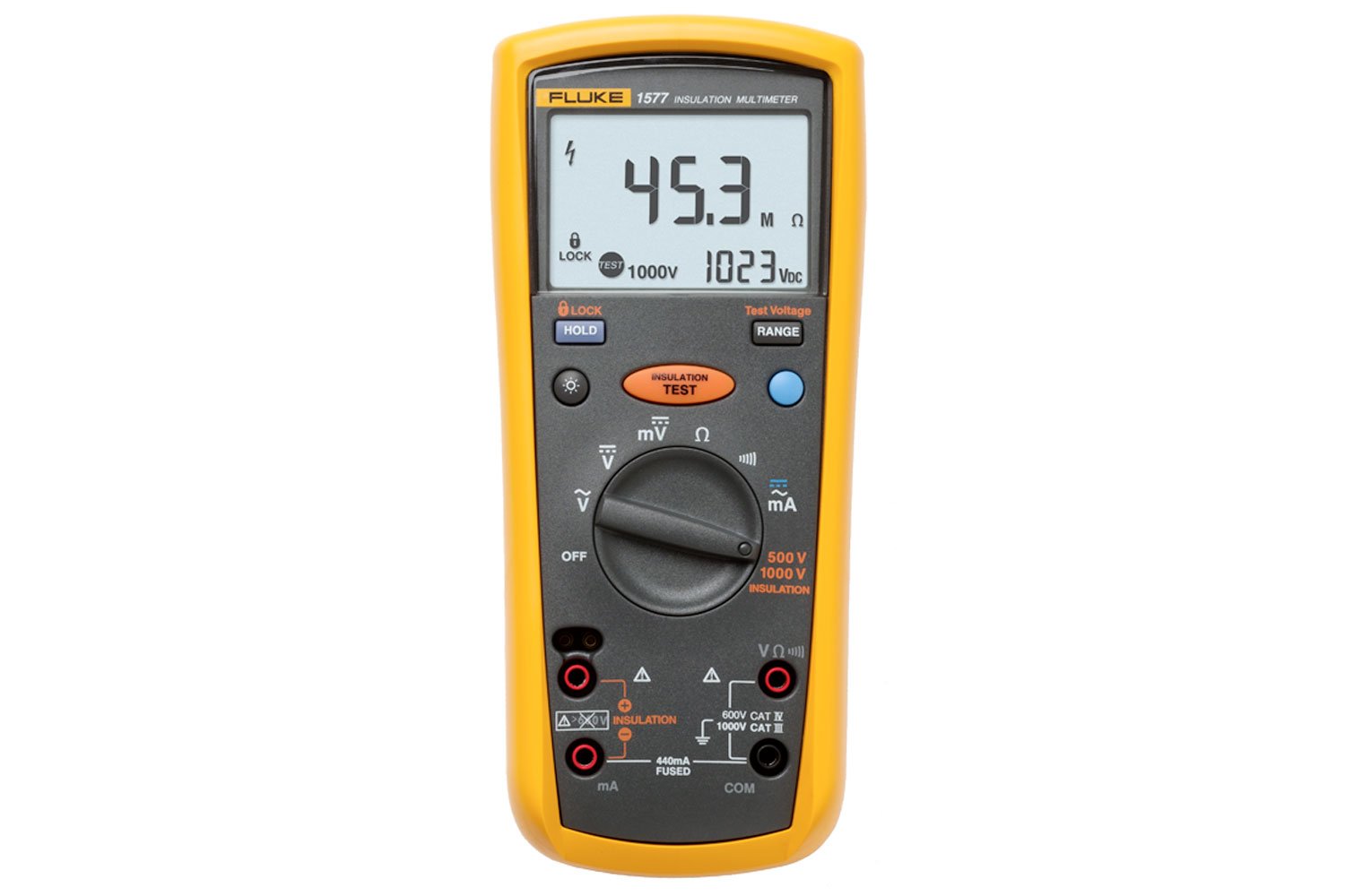 Handheld Surface Resistance Meter Tester & Temperature C/F Measurement 2in1 