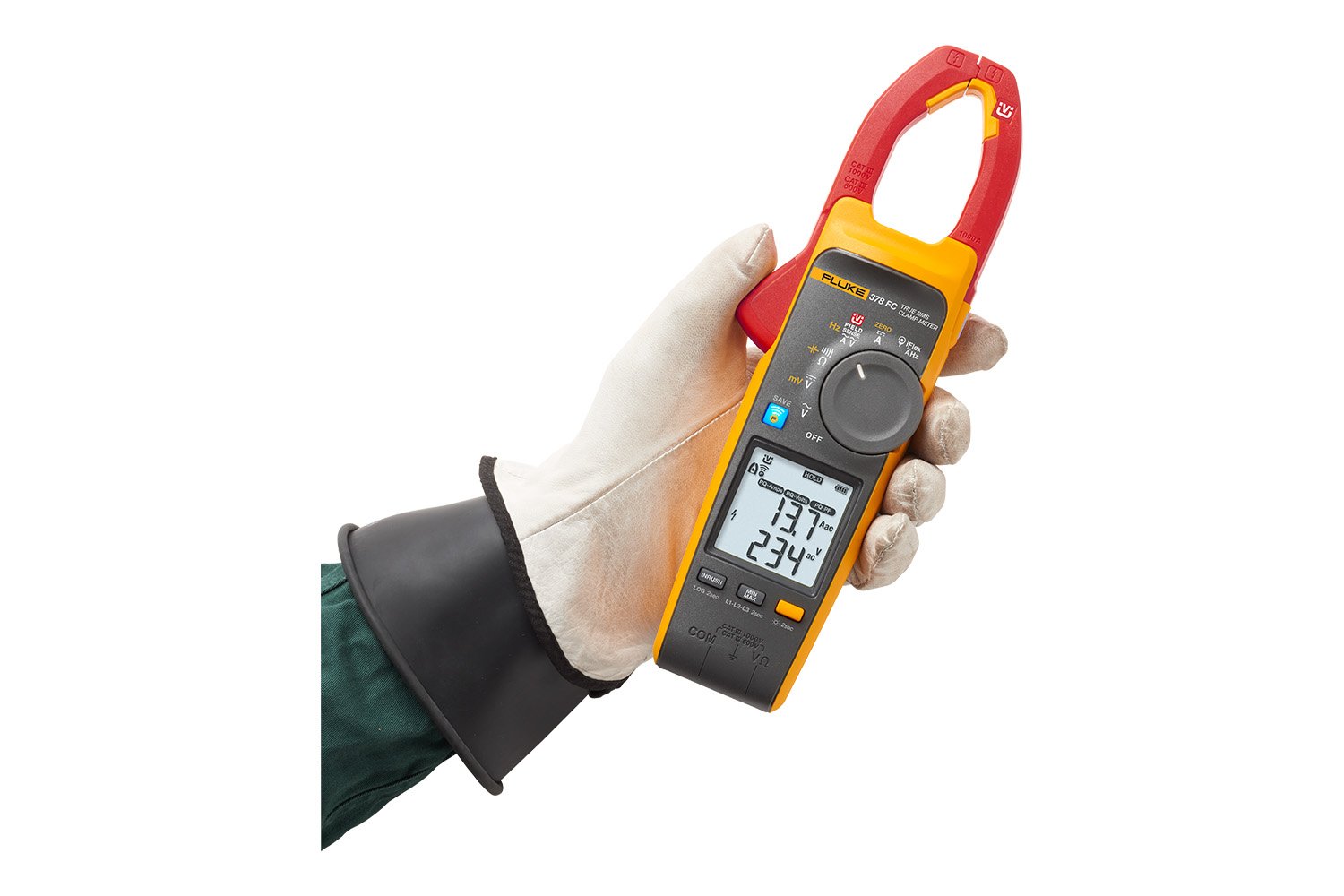 Fluke 378 FC Clamp Meter: Non-Contact Voltage AC/DC with iFlex | Fluke