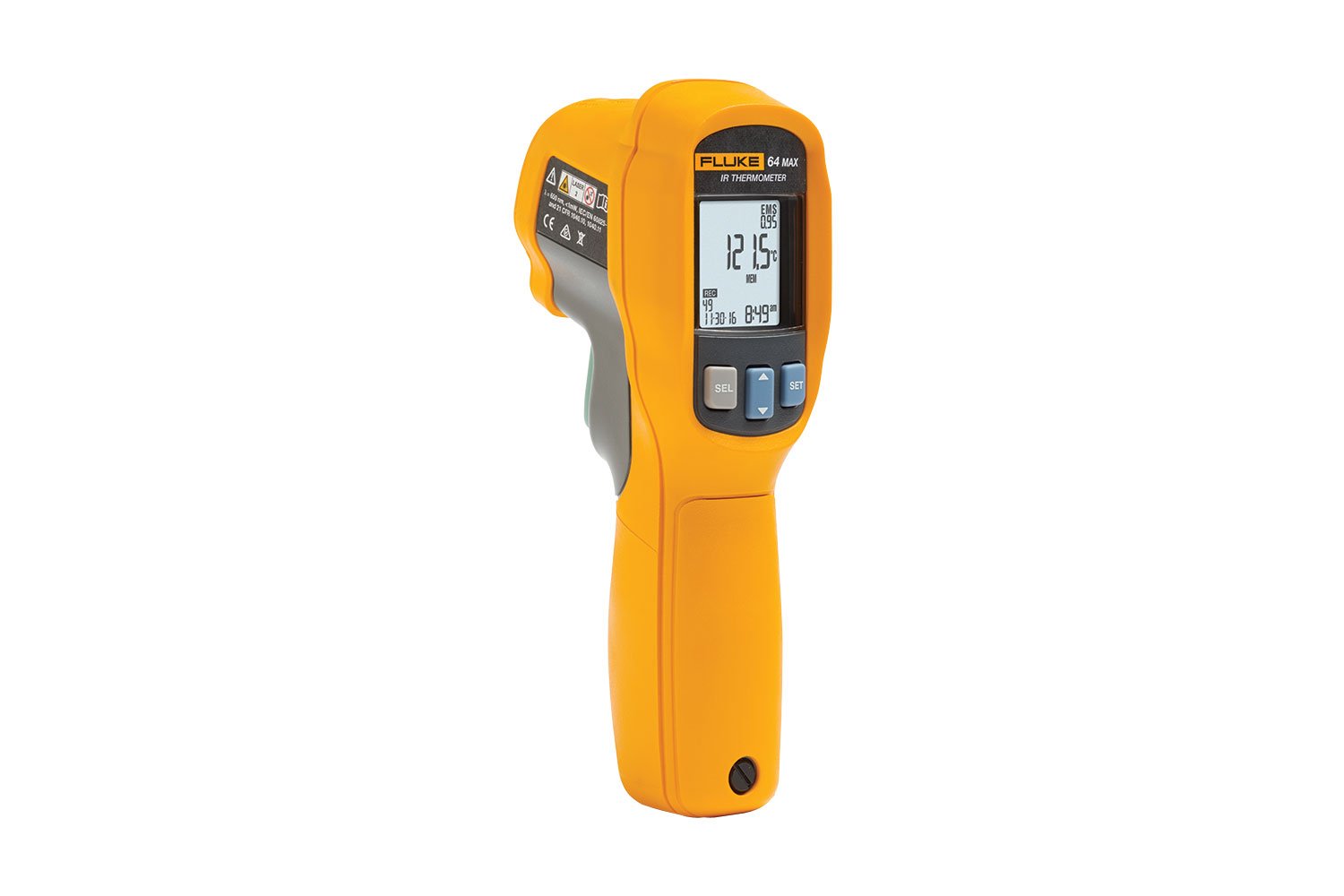 Fluke 64 MAX IR Infrared Thermometer KIT4A with LDMC25 Case and 1AC Voltstick 