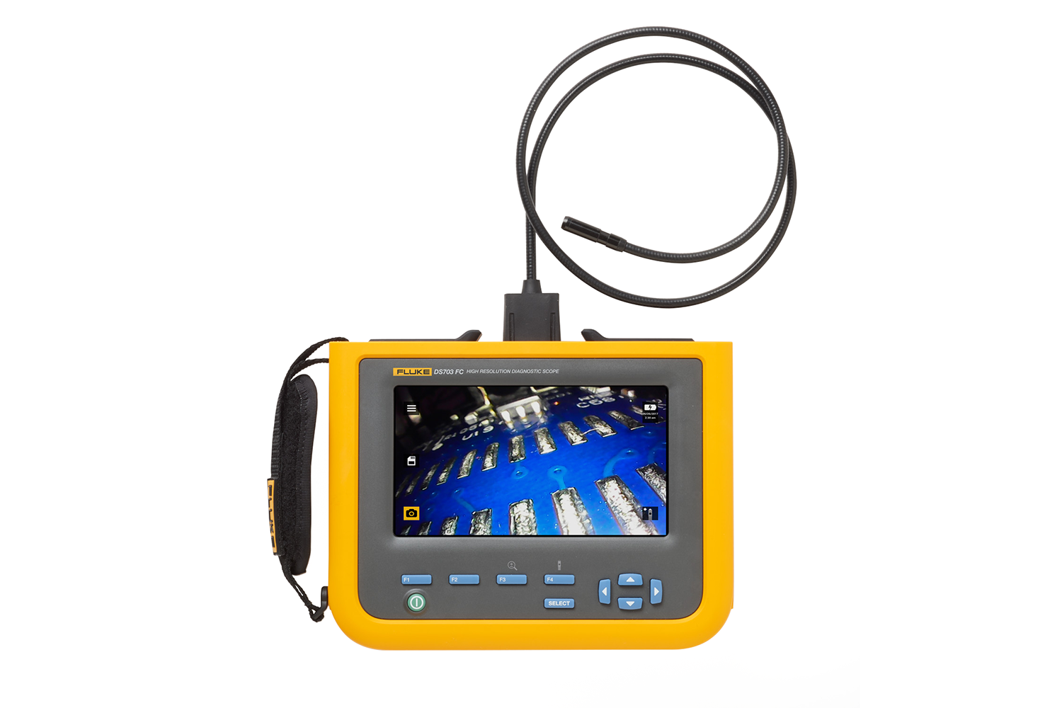 Fluke DS703 FC Videoscopio Diagnostico WiFi ad Alta Risoluzione con Sonda  Doppia Telecamera da 8,5mm