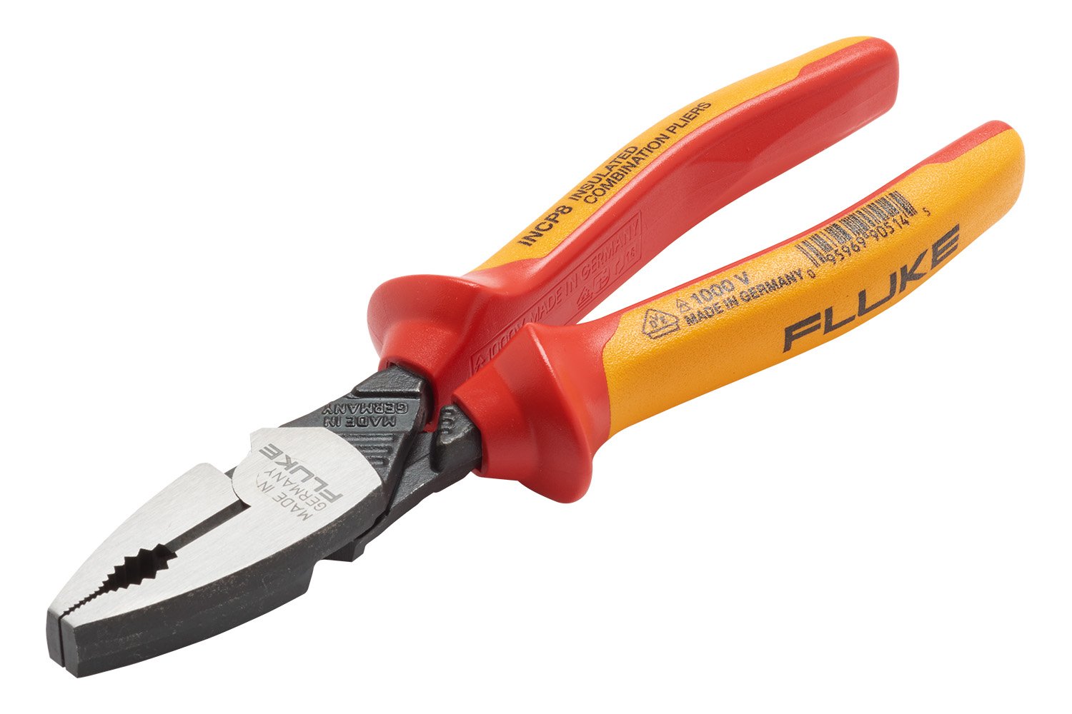 KNIPEX, 26 26 200, Insulated Long Nose Plier, 8 in, Serrated