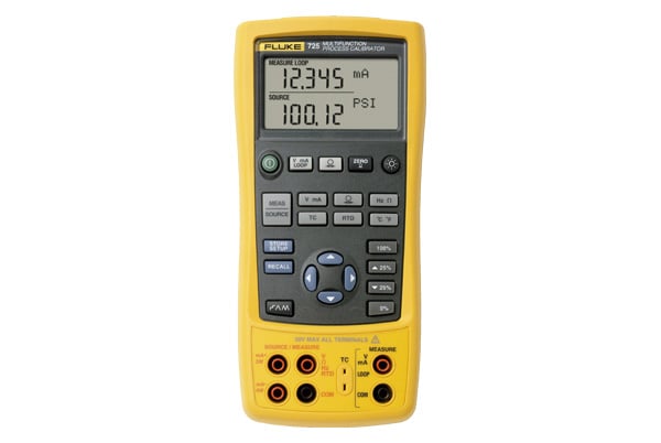 725 Multifunction Process Calibrator, instrument for calibrating and troubleshooting