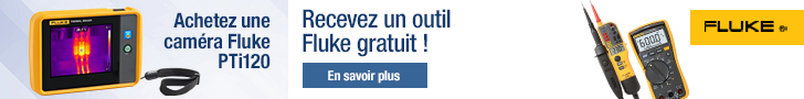 Achetez une caméra Fluke PTi120 … Recevez un outil Fluke gratuit !