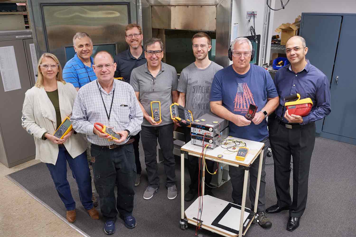 Laboratório de segurança ambiental da Fluke