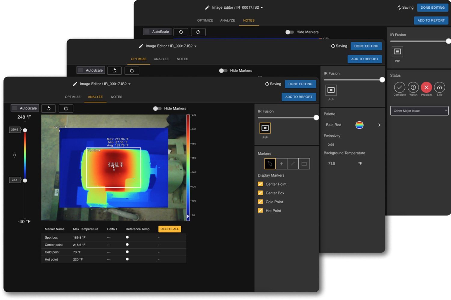 Fluke Thermal Imaging Software with Baseline Fluke