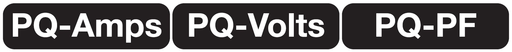 Logotipos de visualización de calidad eléctrica