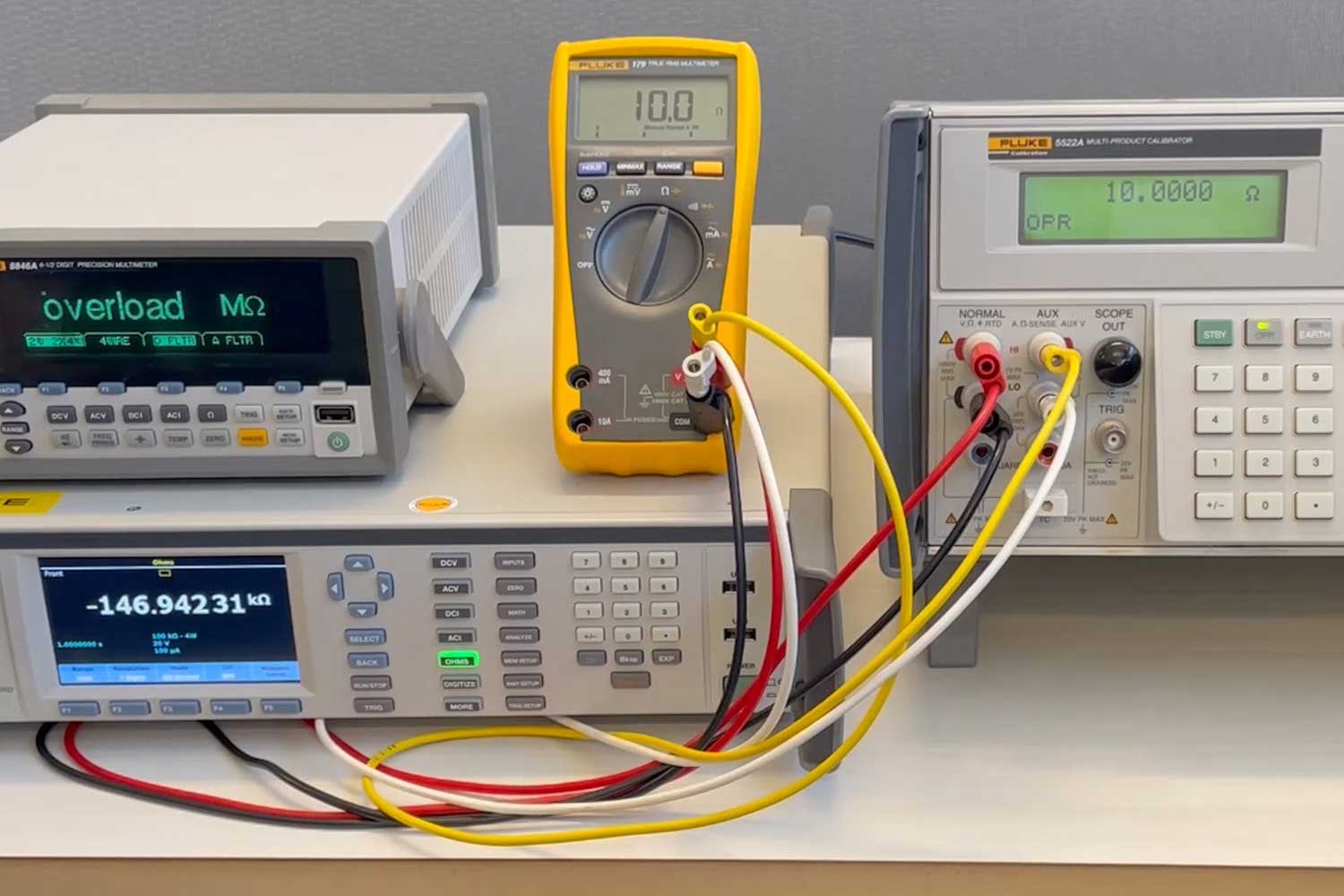 How to remove additional errors when calibrating resistance