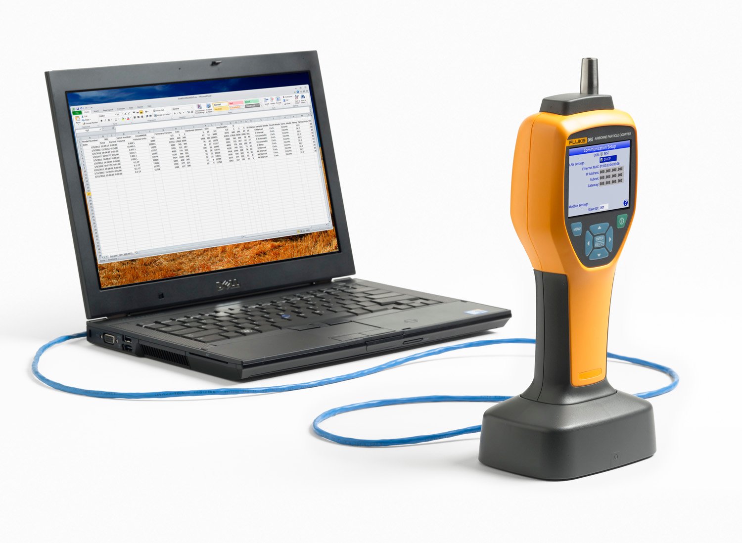 FLUKE 985, FLUKE Particle counter, particle meter, air meter