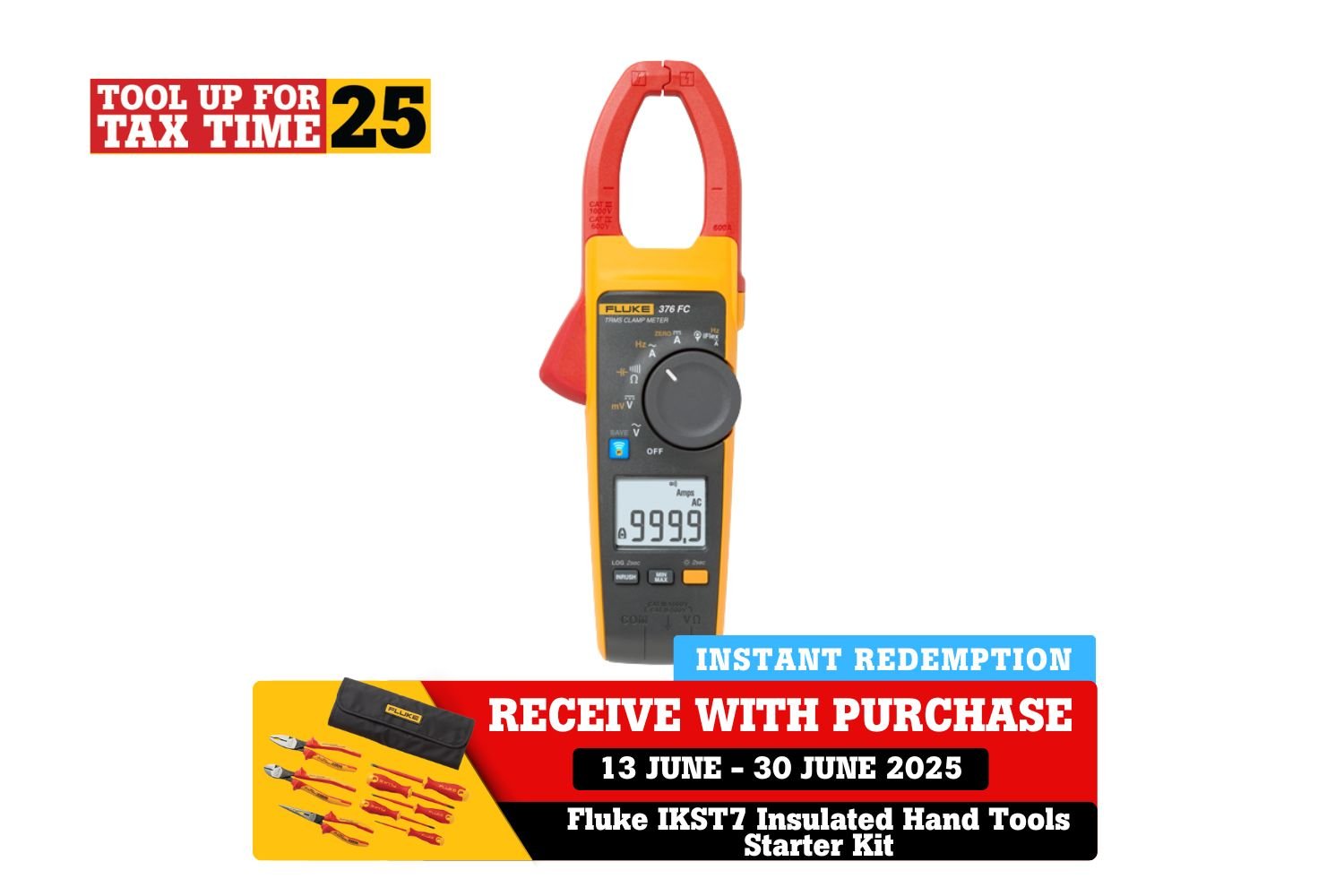 PROMO: TUTT2025 Redemption offers Fluke 376 FC Clamp Meter