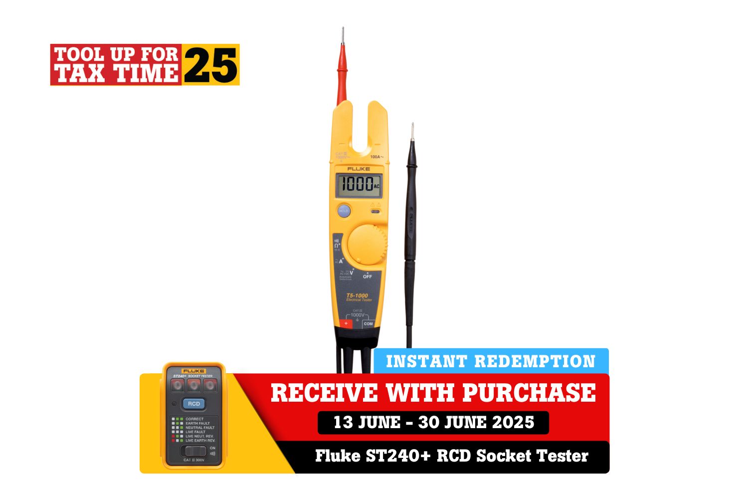 PROMO: TUTT2025 Fluke T5-1000 Electrical Tester