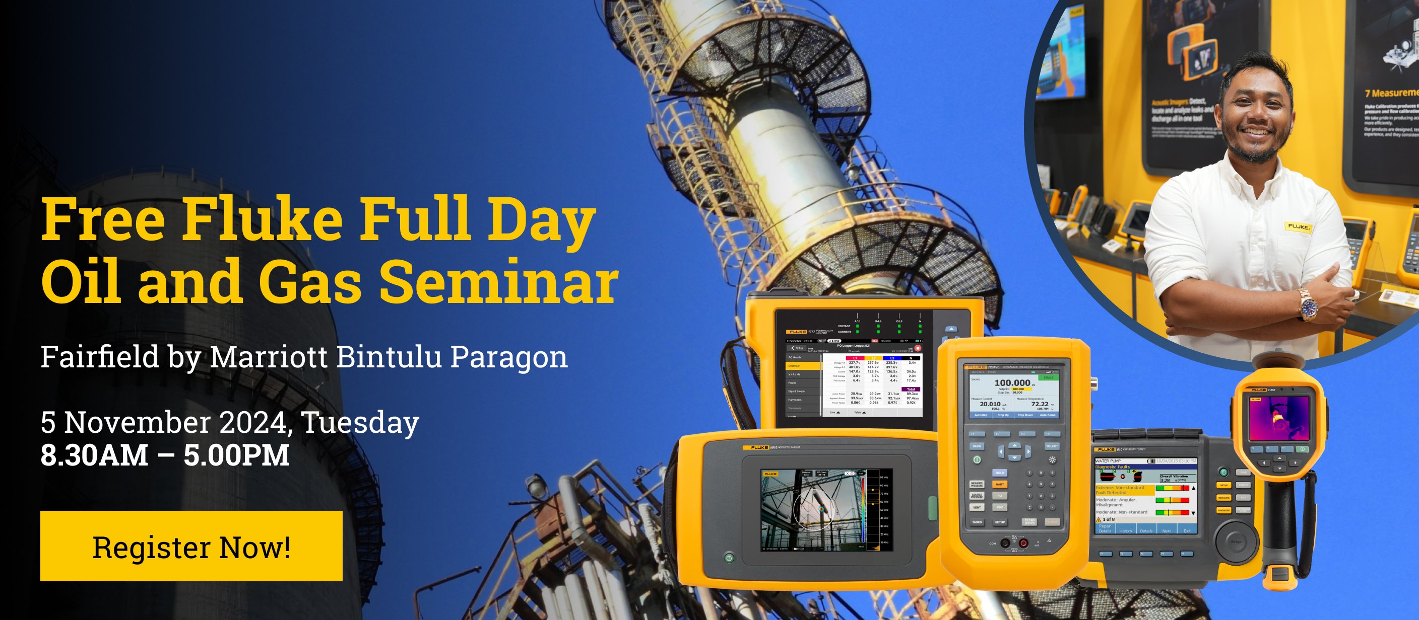 Free Fluke Full Day Oil and Gas Seminar