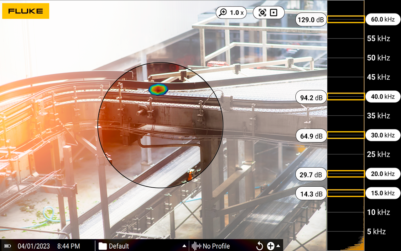 Mechanical deterioration detected in large conveyor system