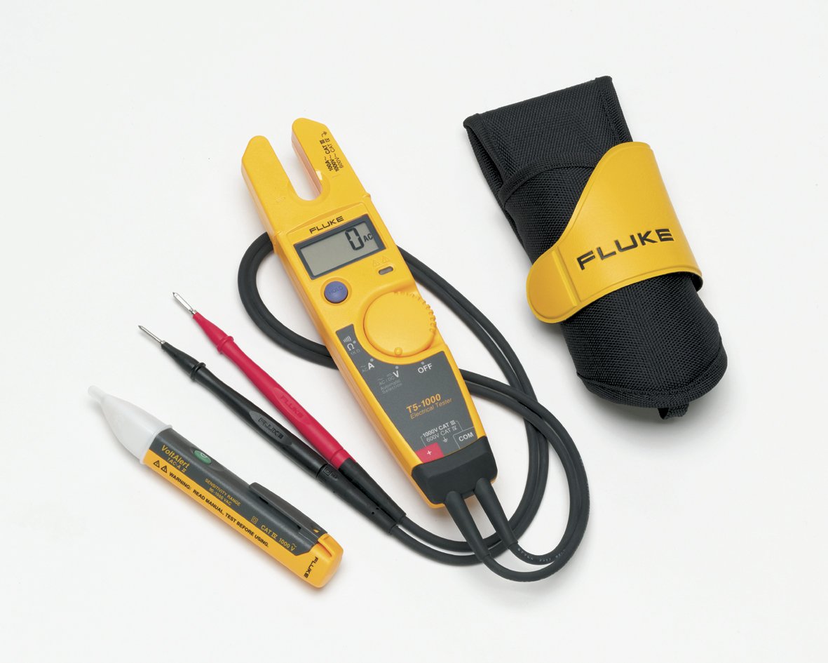 Fluke T5-1000 Electrical Tester Kit with Holster and 1AC II Voltage Tester