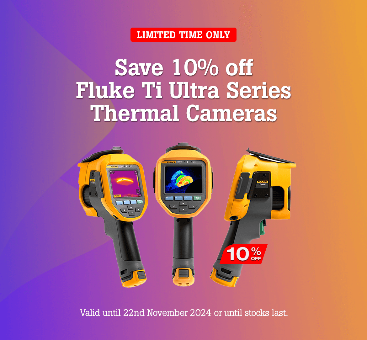 Save 10% off Fluke Ti Ultra Series Infrared Thermal Cameras