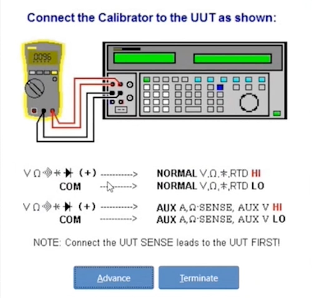 Manually calibrating a Digital Multimeter using MET/CAL procedures