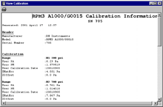 CalTool for RPTs Sample Run Windows