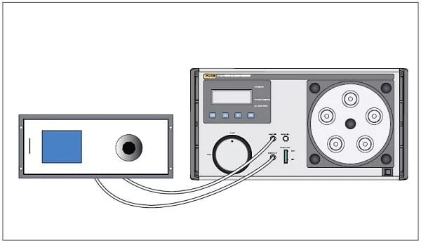 Humidity Generator Performing a Calibration Using a Chilled-Mirror Sensor with Pump Style Setup