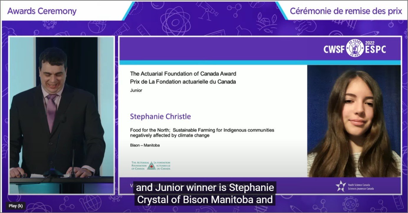Awards Ceremony Stephanie Crystal