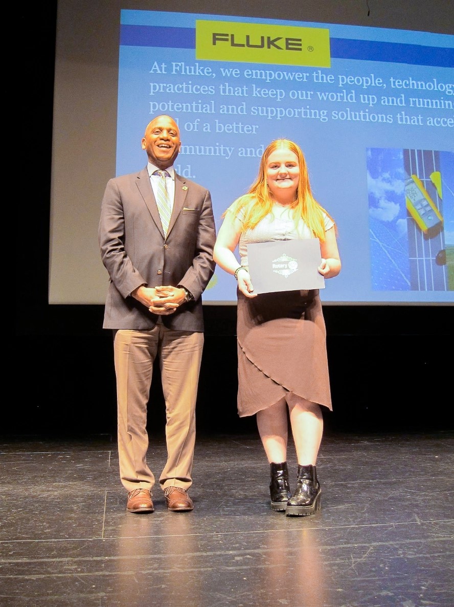 Fluke scholarship recipient, Annicka Pollack 