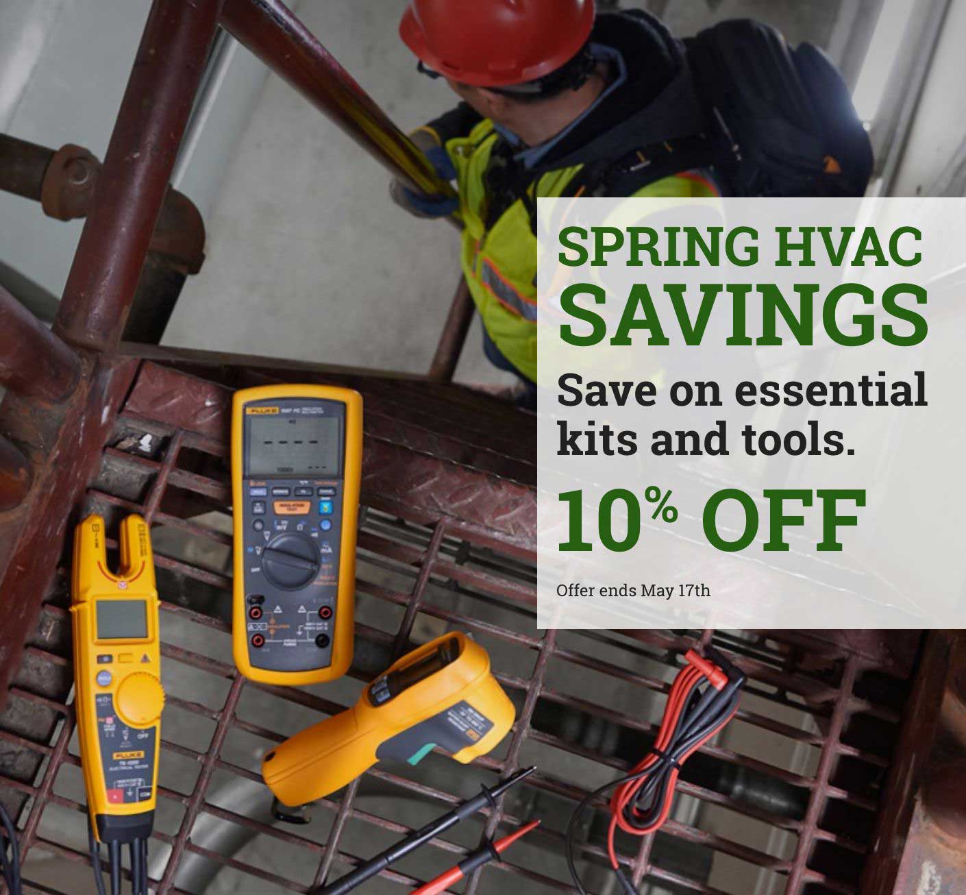 Spring HVAC Savings - 10% off essential kits and tools