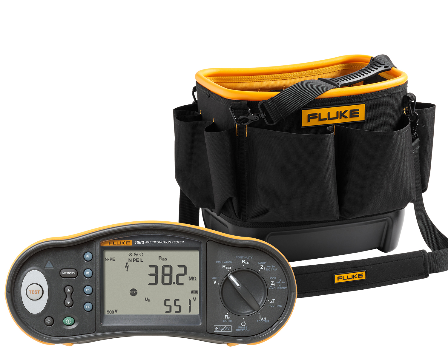 Achetez un testeur d’installation multifonction Fluke 1663 et recevez un sac de rangement d’outils rigide Fluke TB25 gratuit