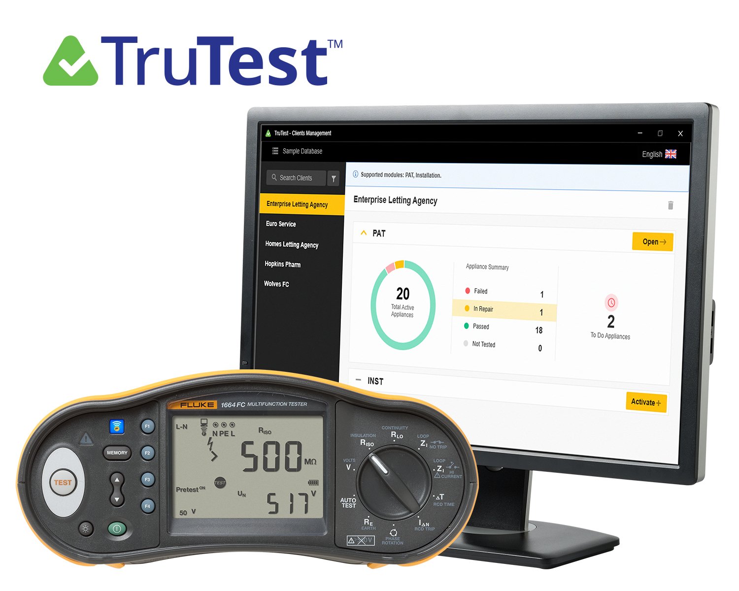 Fluke TruTest™ Data Management and Reporting Software