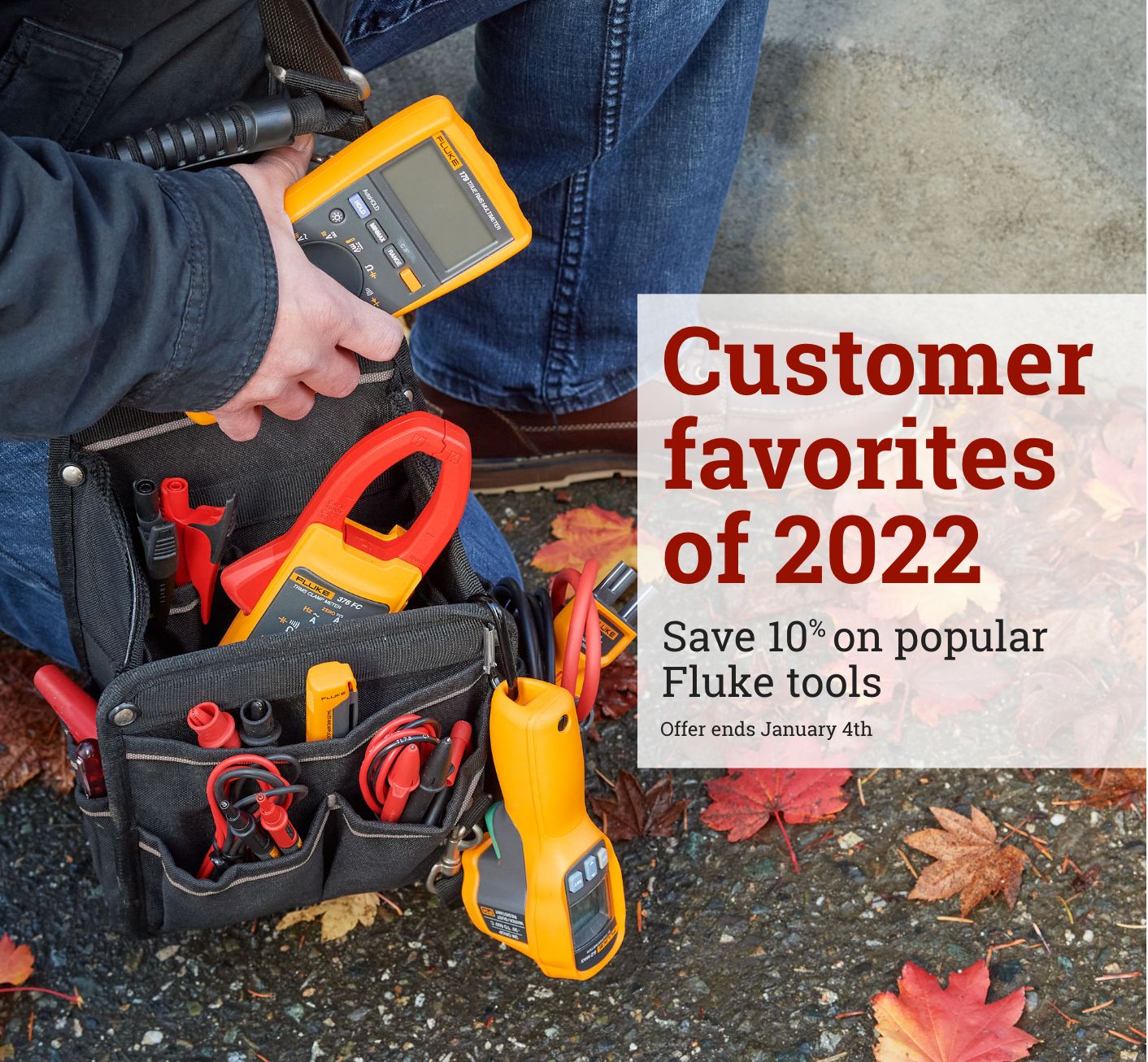Customer favorites of 2022 - Save 10% on popular Fluke tools