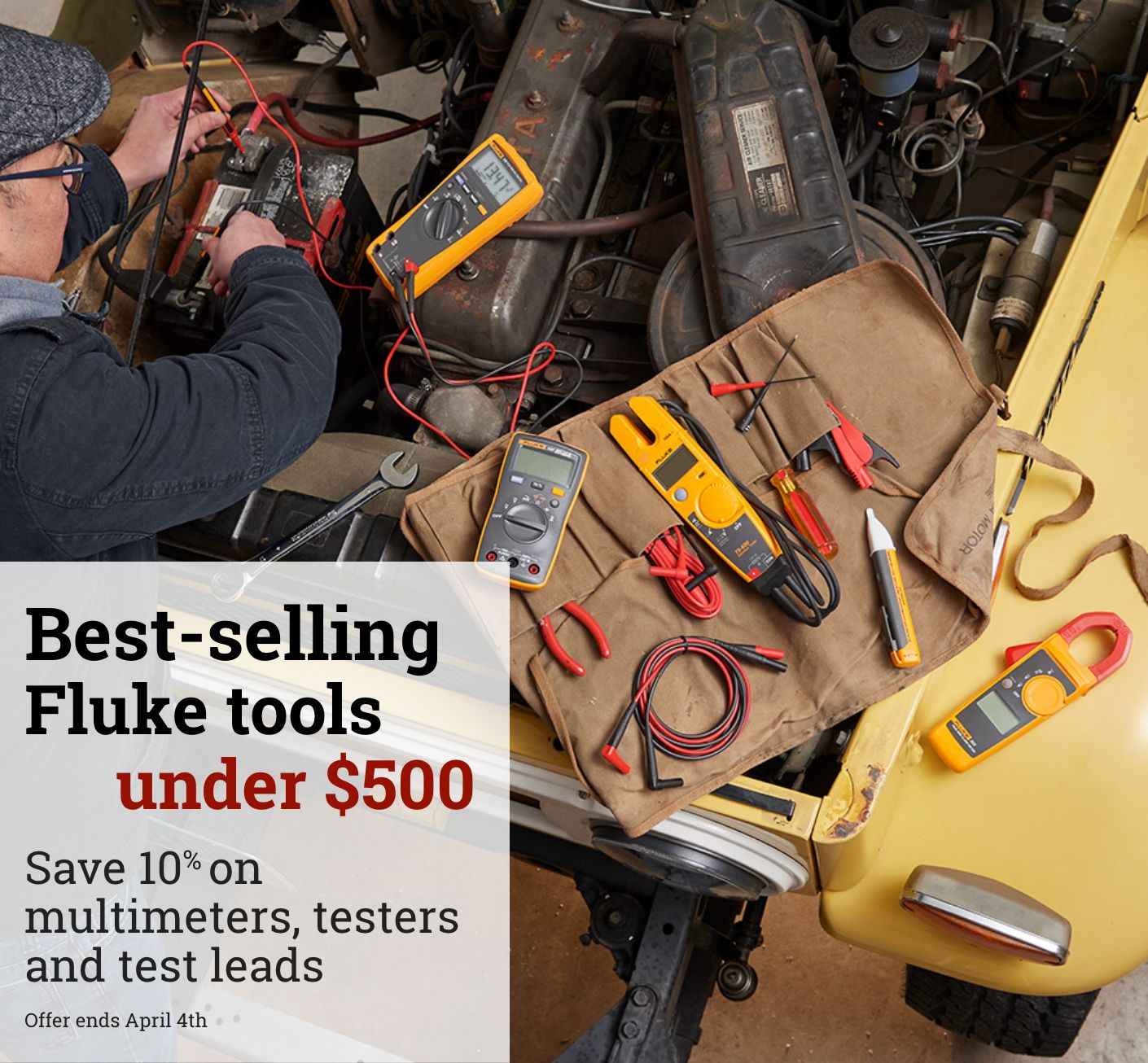 Save 10% on multimeters, testers and test leads