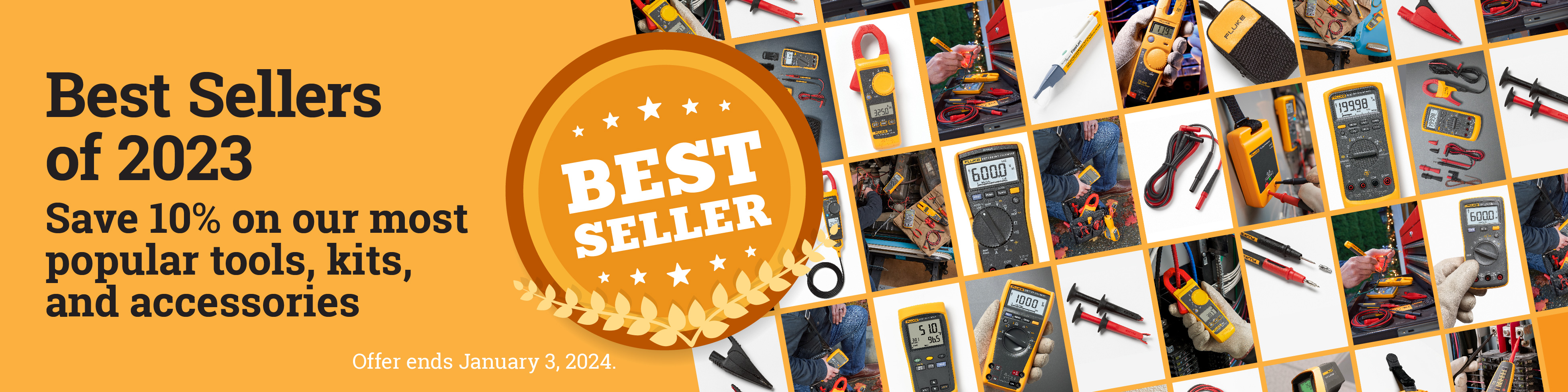 Shop Fluke Products Banner - 2023 Q4H2 eCommerce Promo – Best Sellers of 2023