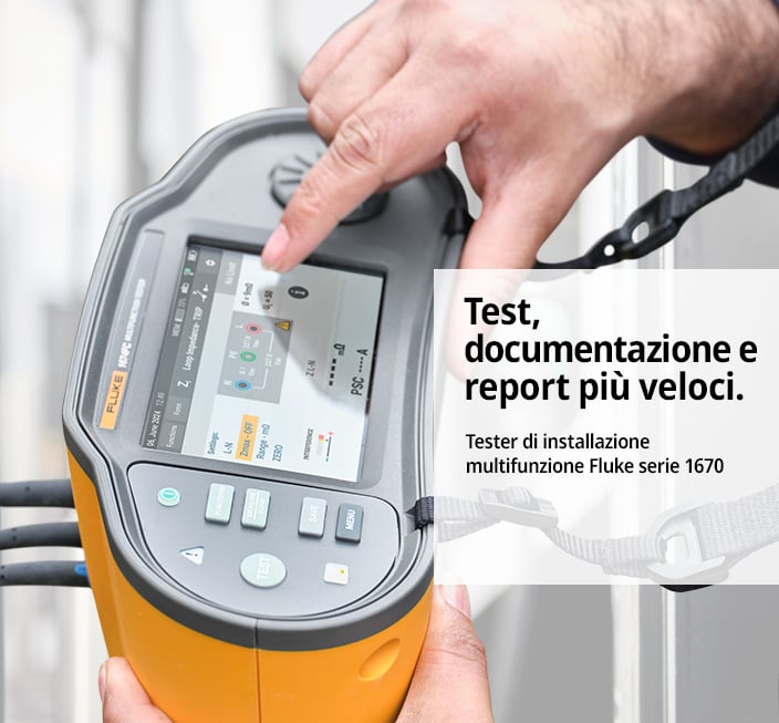 Tester di installazione multifunzione Fluke serie 1670