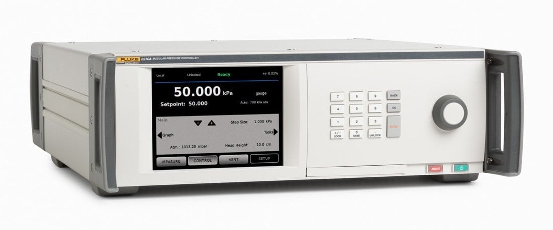 Aircraft pressure transducer calibration