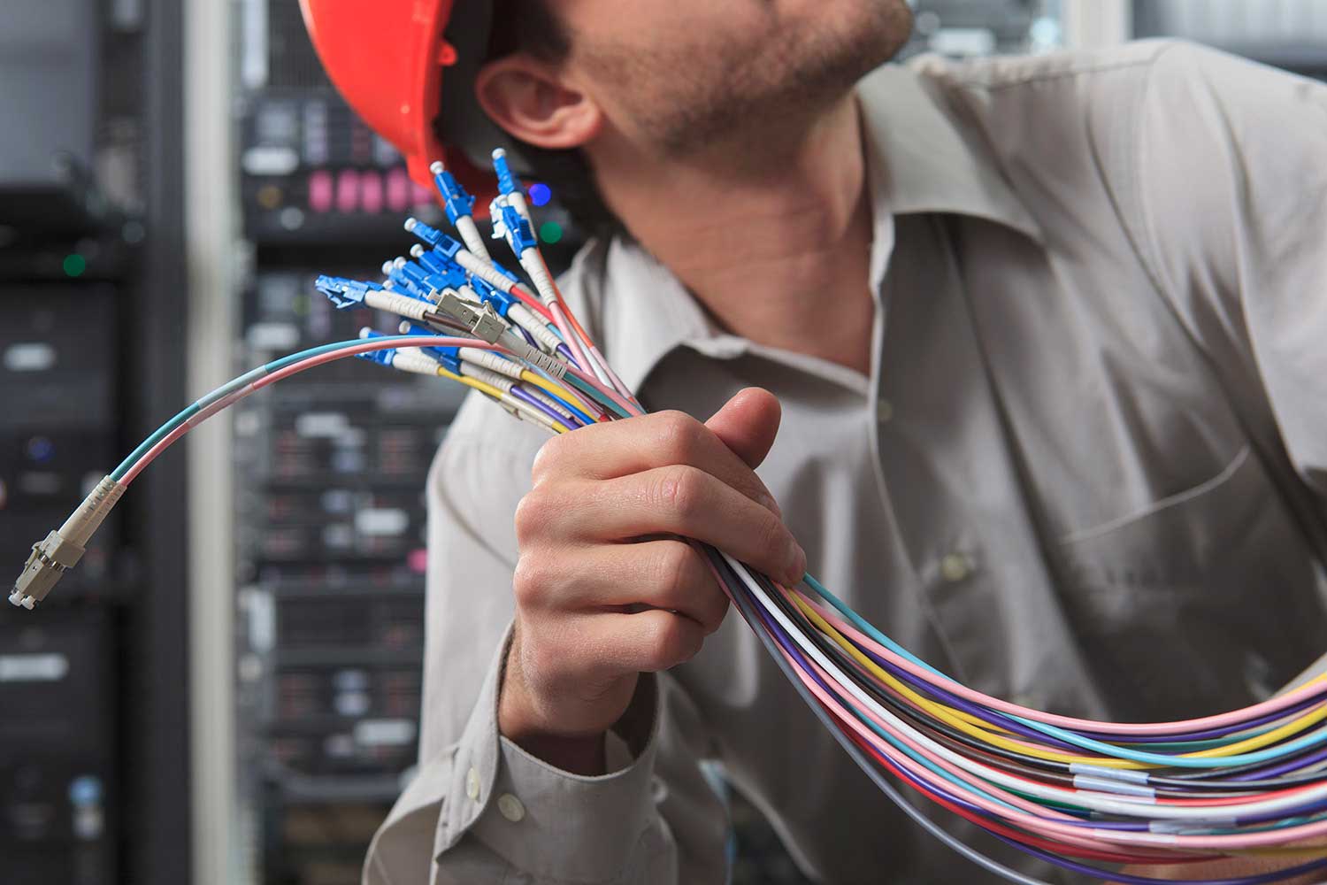 Safety rules for working with fiber optic cables