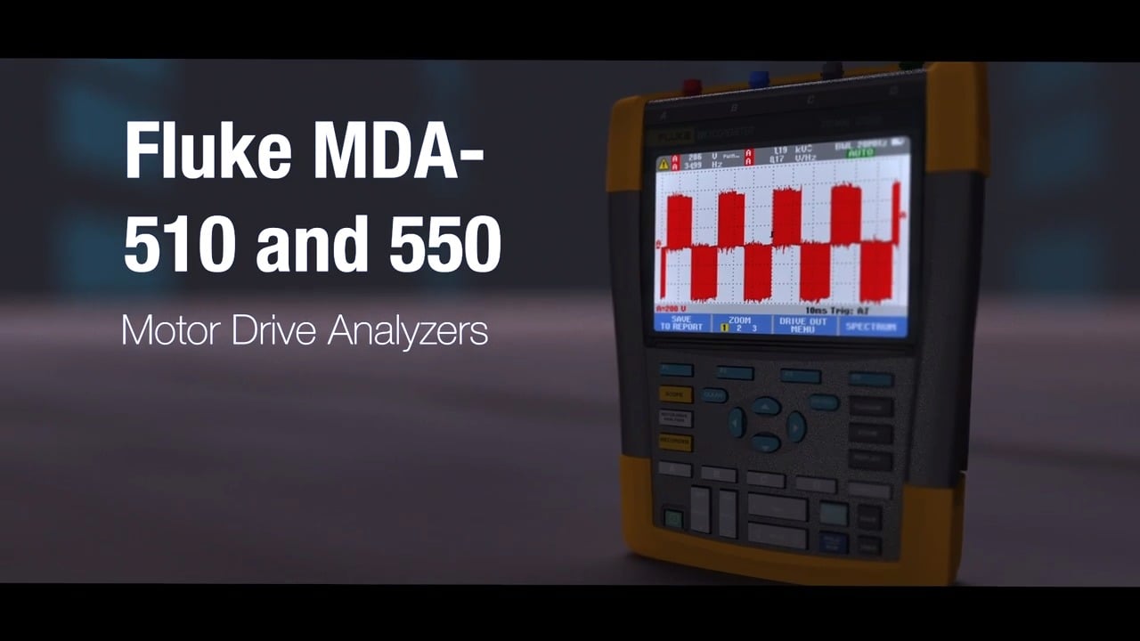 Fluke MDA-500 Series Motor Drive Analyzers Overview Video