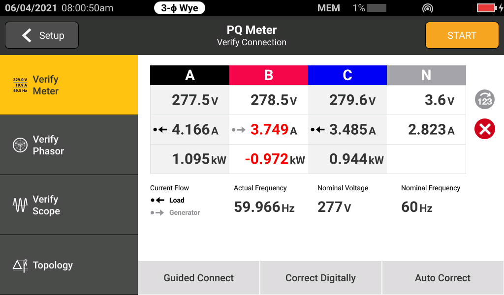 Registrador de Qualidade da Energia