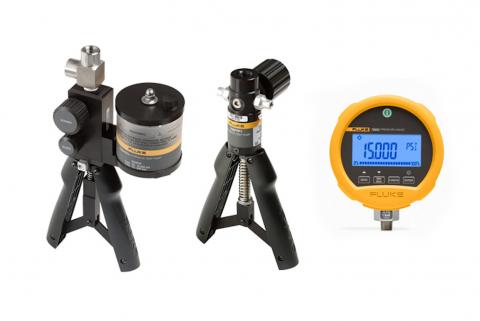 Hand pumps and pressure test gauges for field pressure testing