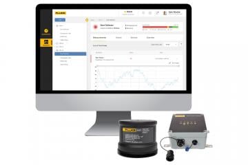 Fluke 3563 vibration analysis sensor, gateway, and Live Asset Portal