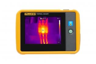 Pocket Thermal Imager back view with thermal image displayed
