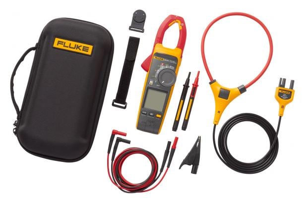 雷竞技appFluke 378 FC包括夹钳，引线，接地夹，iFlex大电流探头，磁性吊带，高级手提箱。