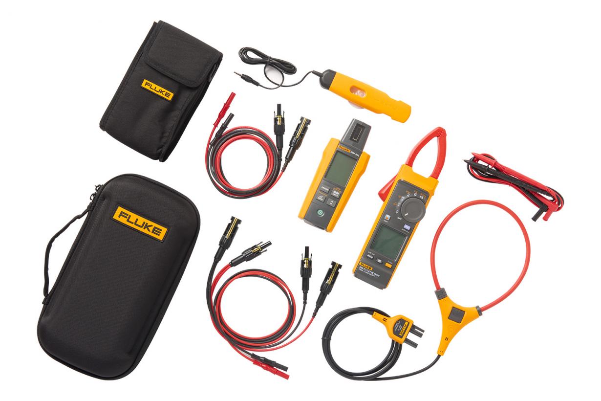 Solar Tools Kit with 393 FC Clamp Meter, Irradiance Meter and Test