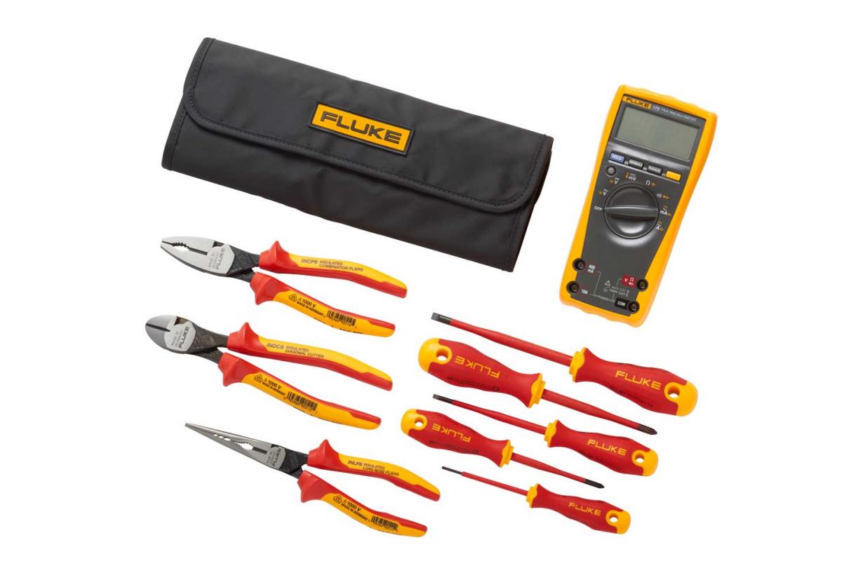 Fluke 179 Digital Multimeter + Insulated Hand Tools Starter Kit Fluke