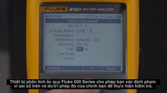 Analyseur batterie, Analyseur de batterie Fluke Série 500